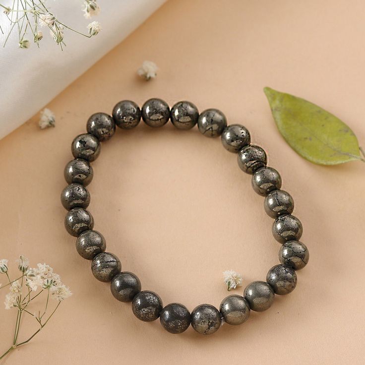 THE WEALTH ATTRACTOR - Pyrite crystal bracelet