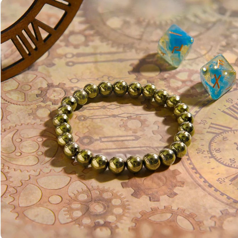 THE WEALTH ATTRACTOR - Pyrite crystal bracelet
