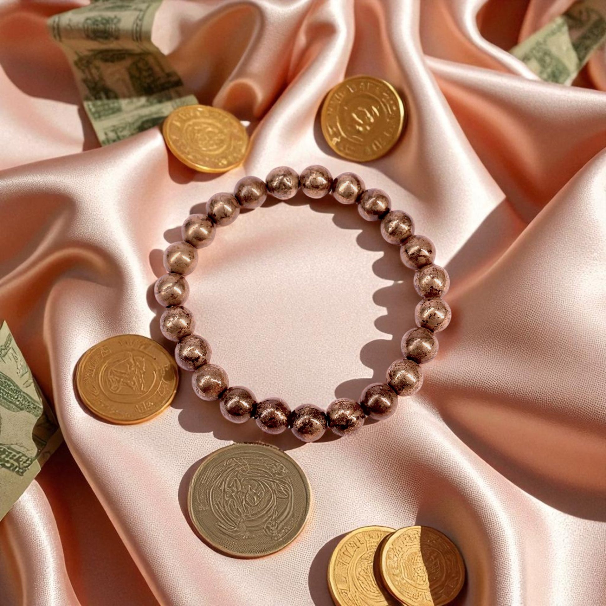 THE WEALTH ATTRACTOR - Pyrite crystal bracelet