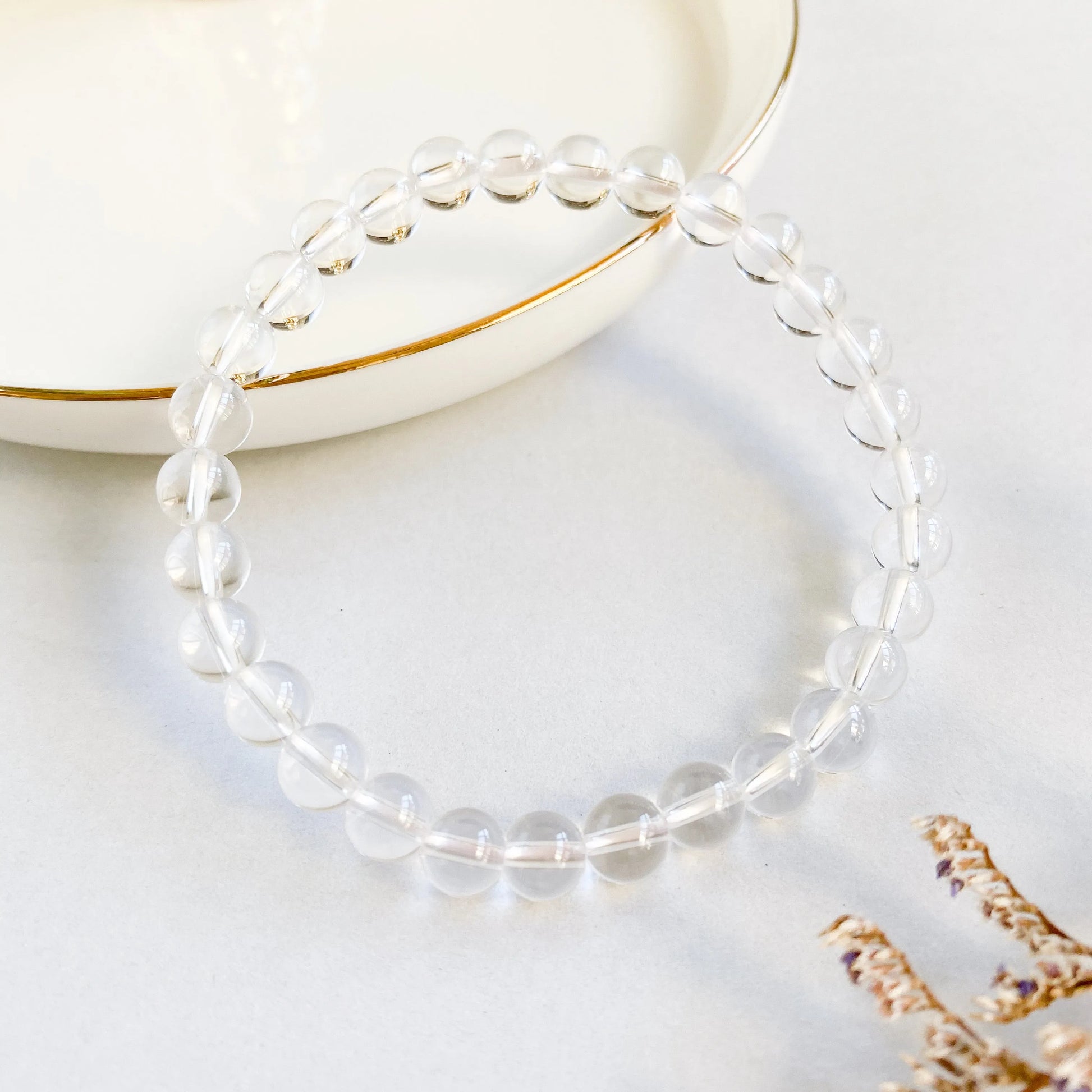 Clear Quartz Bracelet by Nirvana Finds